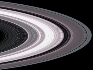 Saturn Rings, B&W